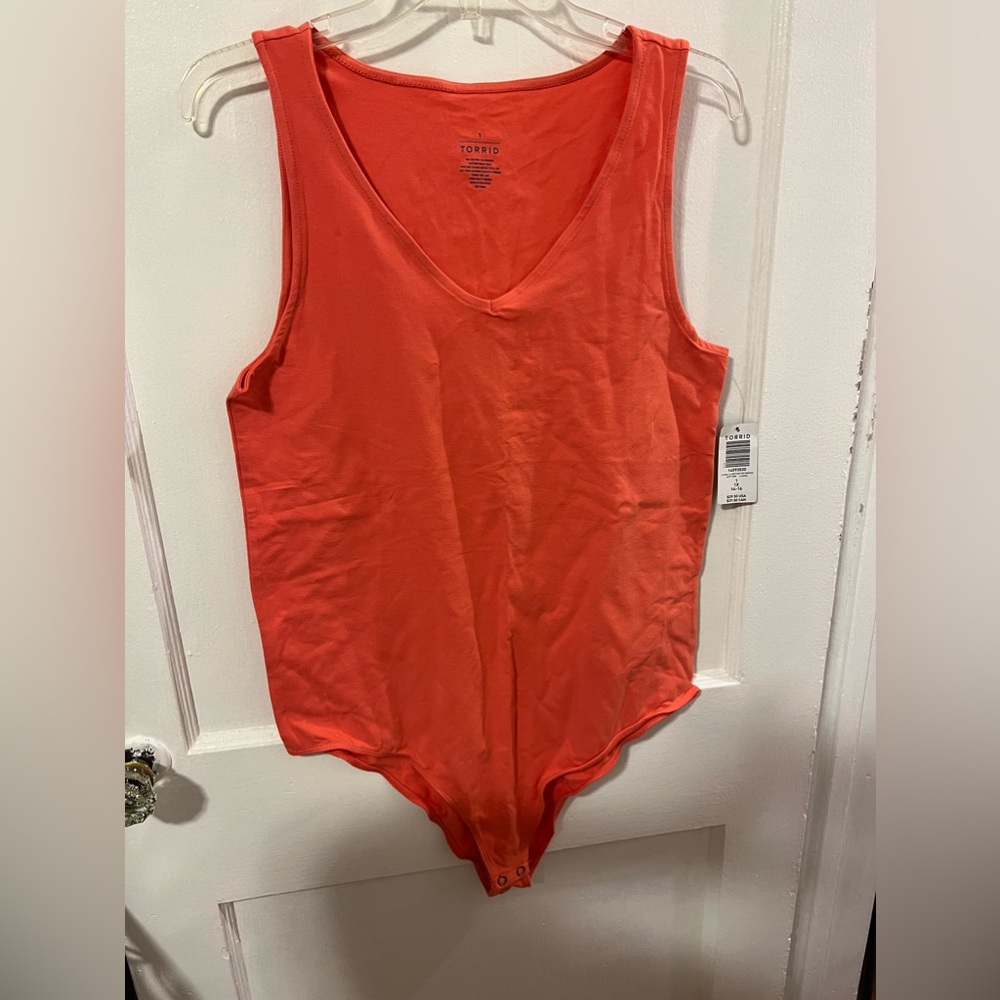TORRID Coral Tank Body Suit. NWT Size 1X